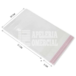 BOLSAS DE CELOFAN CON ADHESIVO 10 X 15 + 3 C/100